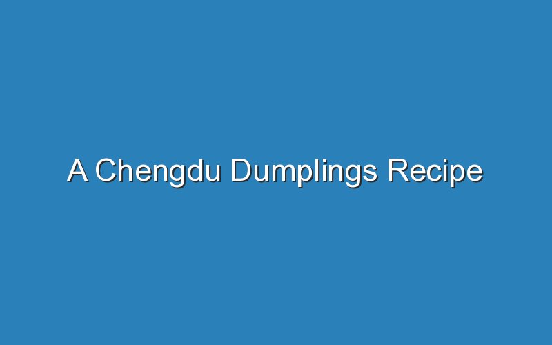 a chengdu dumplings recipe 17192