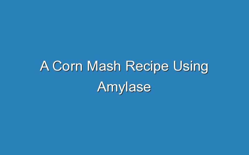 a corn mash recipe using amylase 17312
