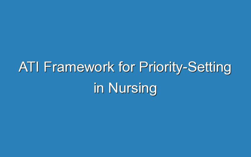ati framework for priority setting in nursing care of children 2 19172