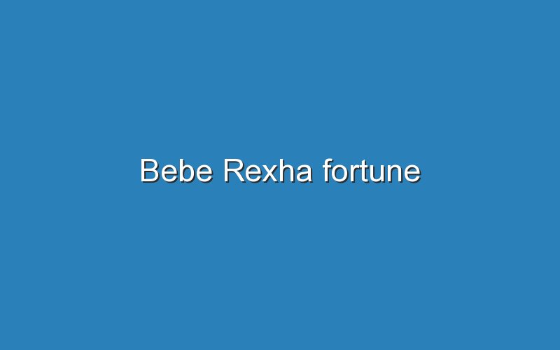 bebe rexha fortune 12350