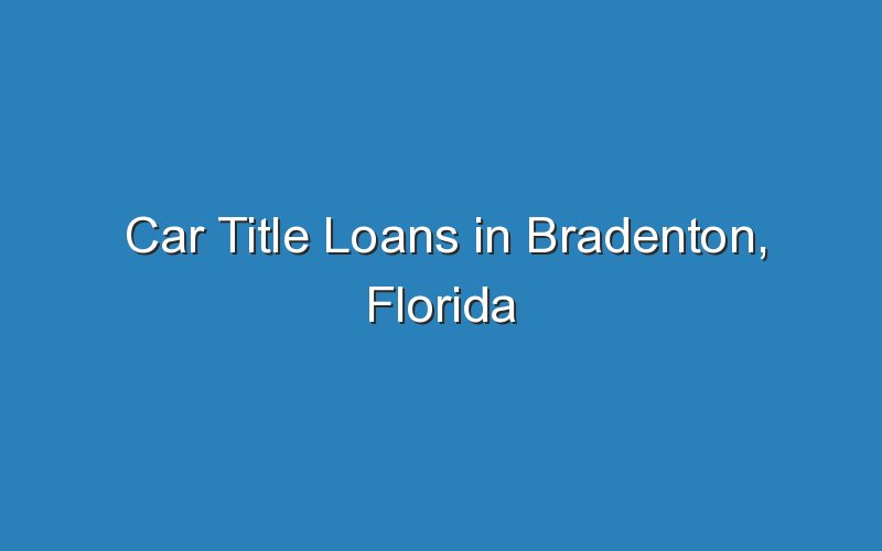 car title loans in bradenton florida 19266