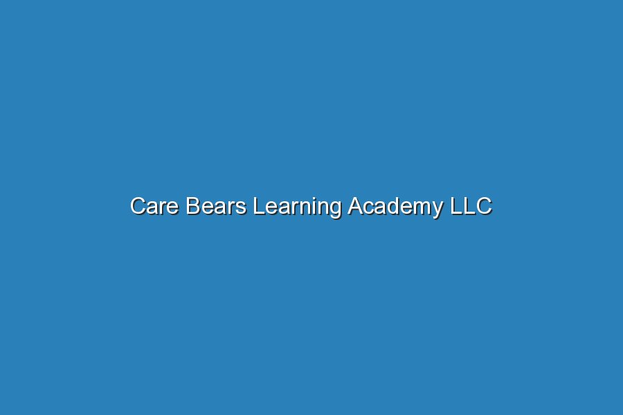 care bears learning academy llc 19890