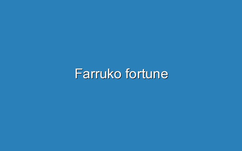 farruko fortune 12820