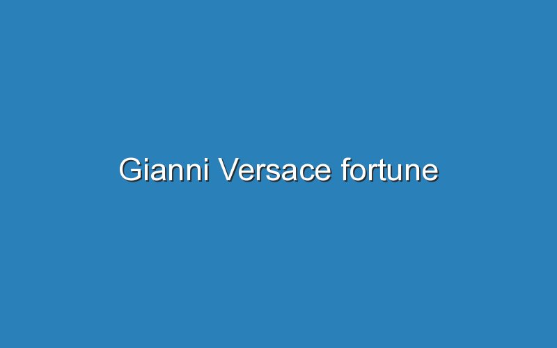 gianni versace fortune 12188