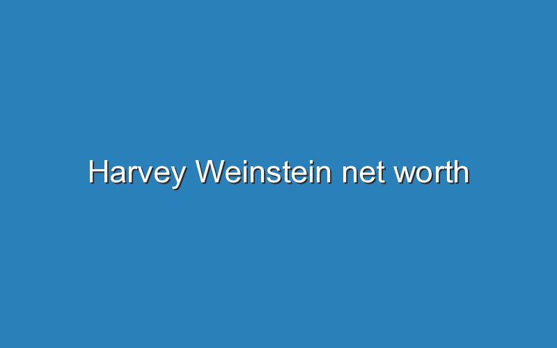 harvey weinstein net worth 11803