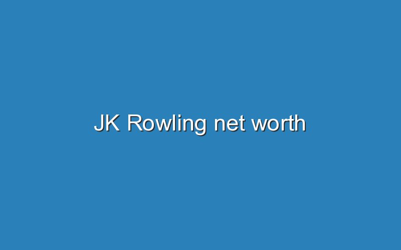 jk rowling net worth 11798