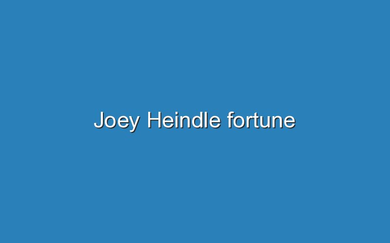 joey heindle fortune 11827