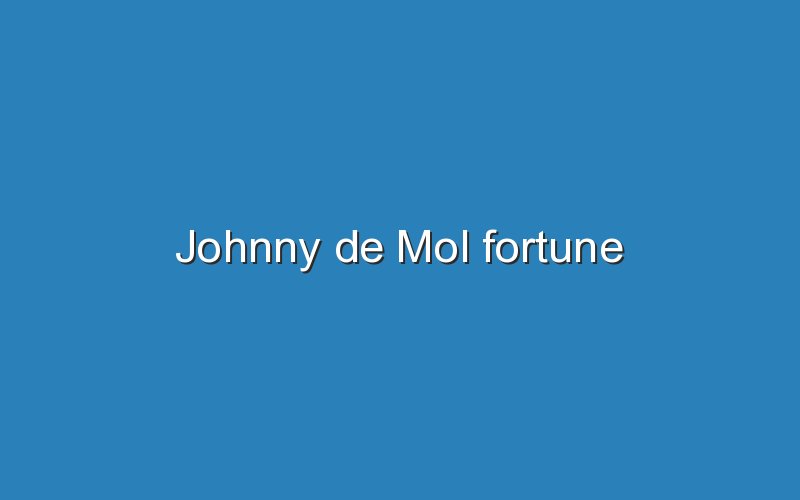 johnny de mol fortune 12384