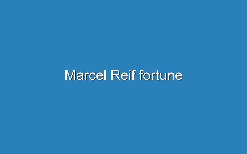 marcel reif fortune 11311