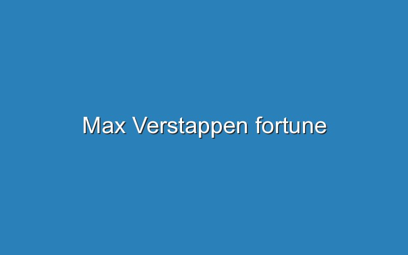 max verstappen fortune 11679