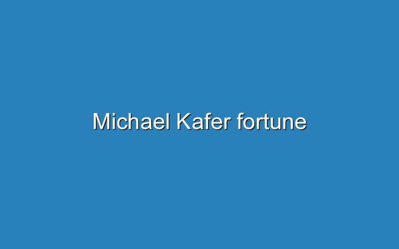 michael kafer fortune 10873
