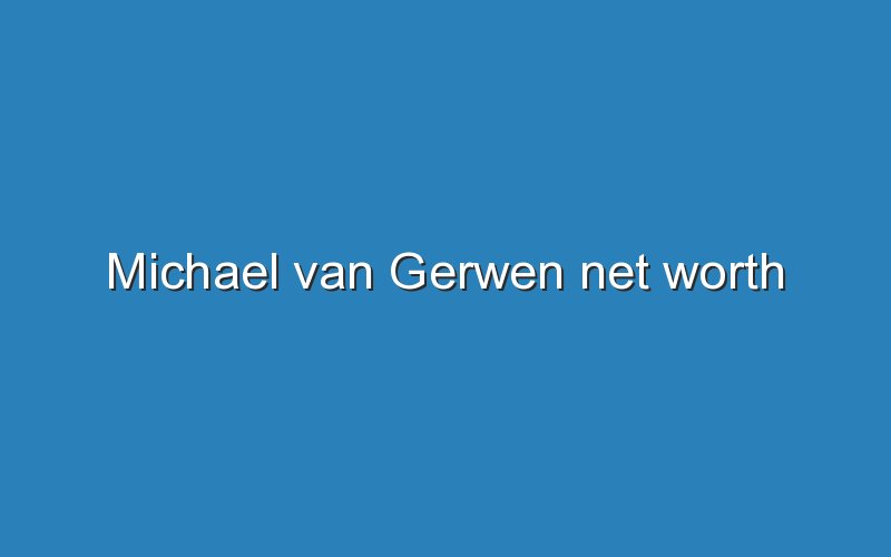 michael van gerwen net worth 12195