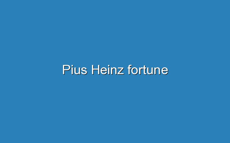 pius heinz fortune 12671