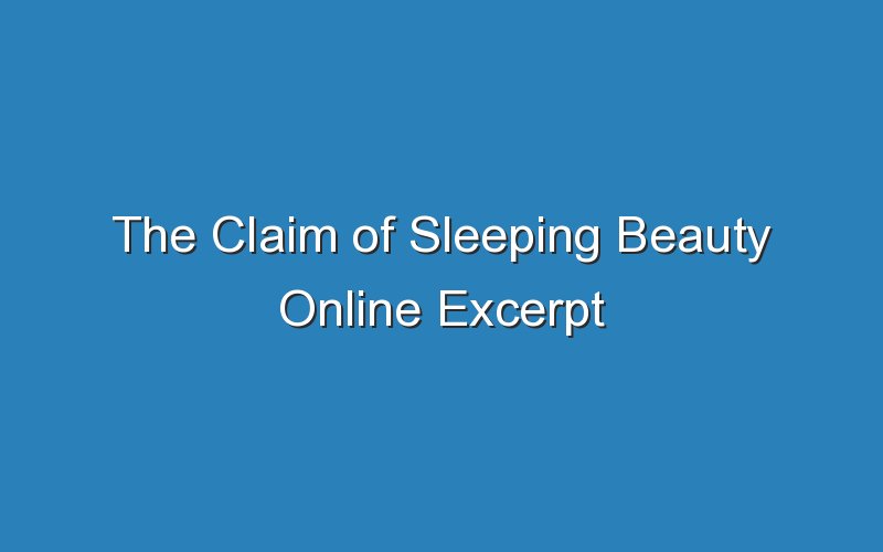the claim of sleeping beauty online