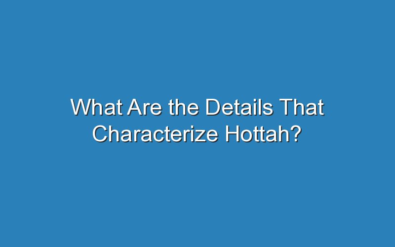 what are the details that characterize hottah 18244