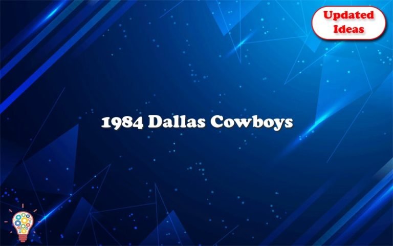 1984 dallas cowboys roster