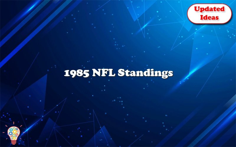 1985 nfl standings 26254