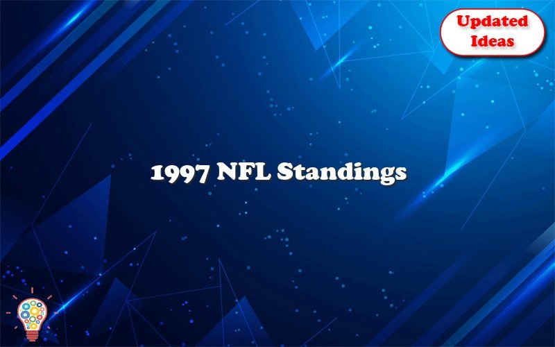 1997 nfl standings 26915