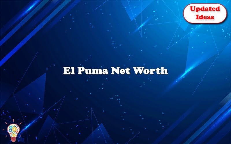 El Puma Net Worth Updated Ideas