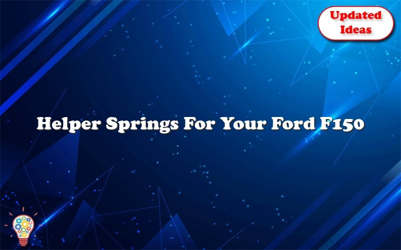 helper springs for your ford f150 36484