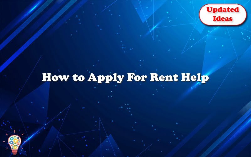 How To Apply For Rent Help Updated Ideas