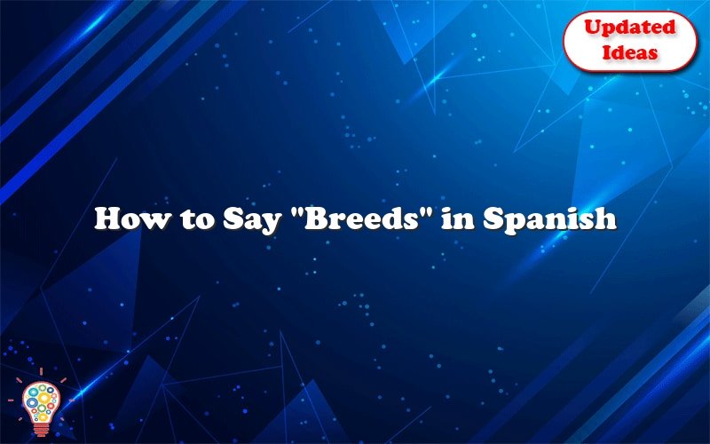 how to say breeds in spanish 39820