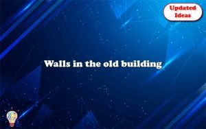 walls in the old building 12230