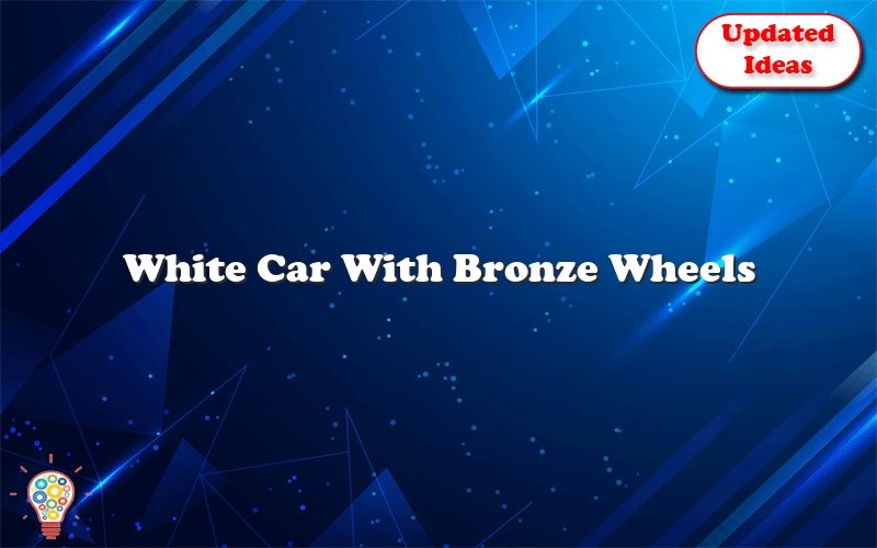 white car with bronze wheels 24878