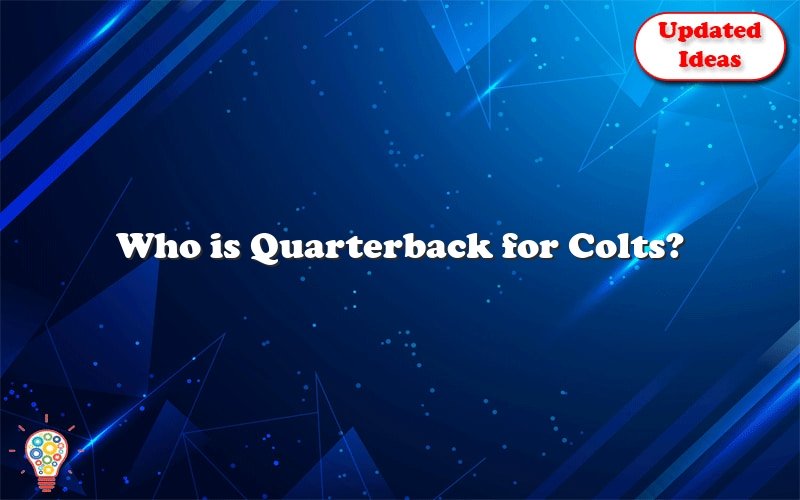 who is quarterback for colts 25656