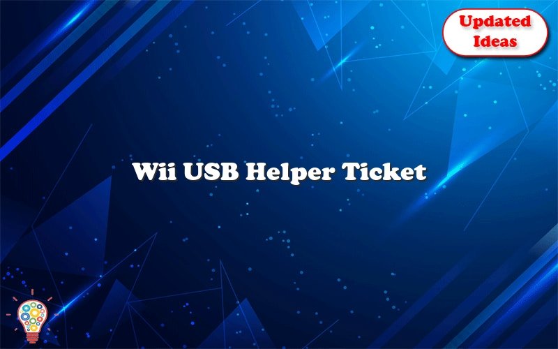 wii usb helper ticket 39343