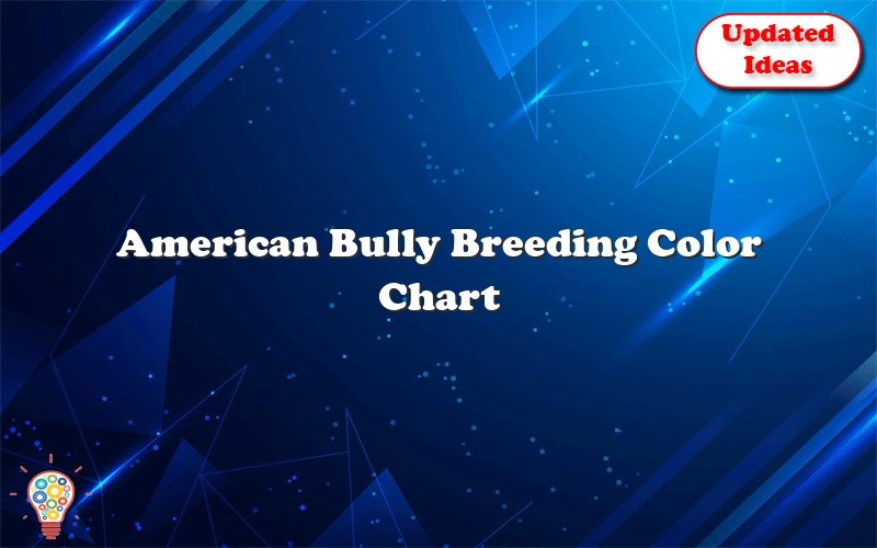 american bully breeding color chart 46322