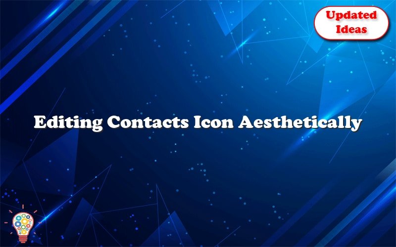 editing contacts icon aesthetically 47391